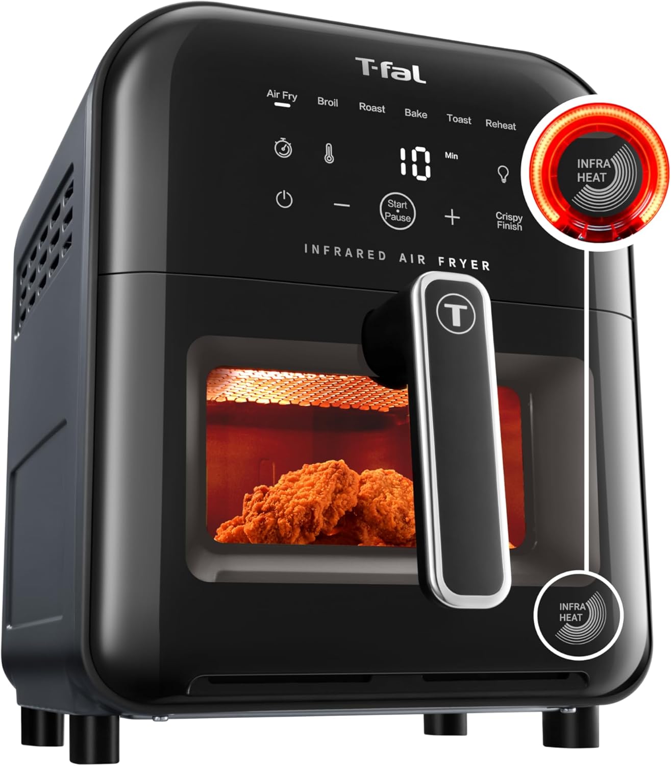 T-fal Infrared Air Fryer:  6 qt Digital Touch Screen